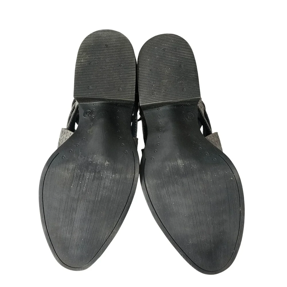 Coconuts by Matisse Lux Shootie Womens Shoes Size‎ 7.5 Gray Back Zip Side Ties